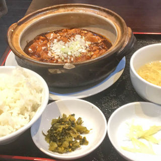 麻婆豆腐セット(野沢屋)