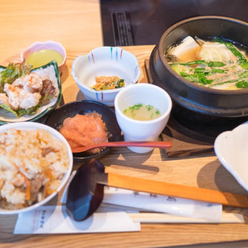 水炊き御前(水たき　博多華味鳥)