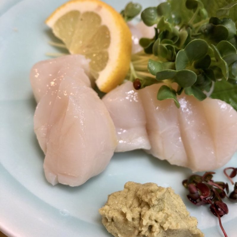 ホタテの刺身(みわ寿司)