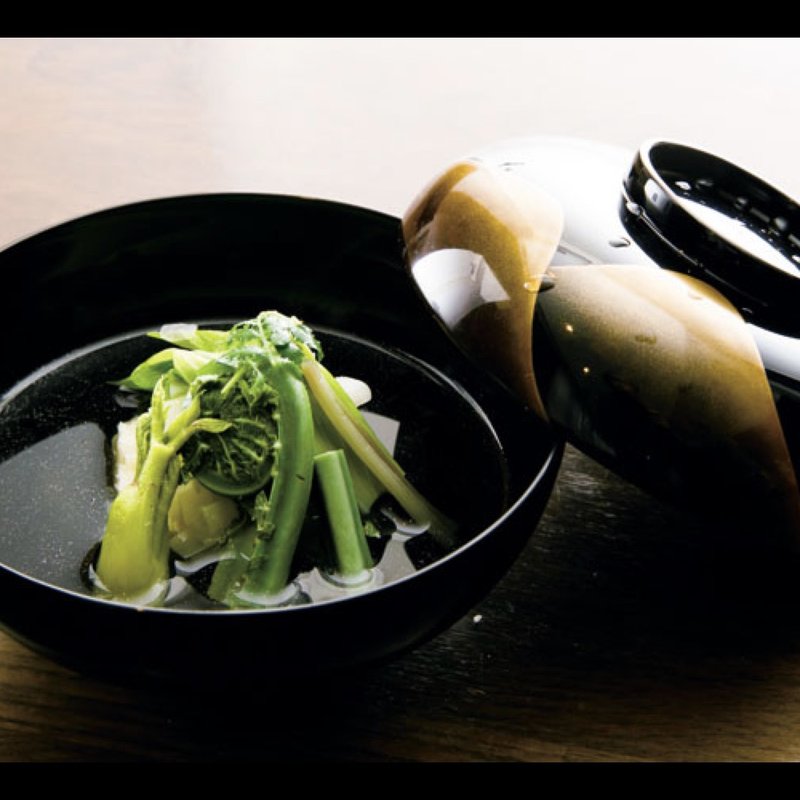 筍の真丈と山菜(和の食 いがらし)