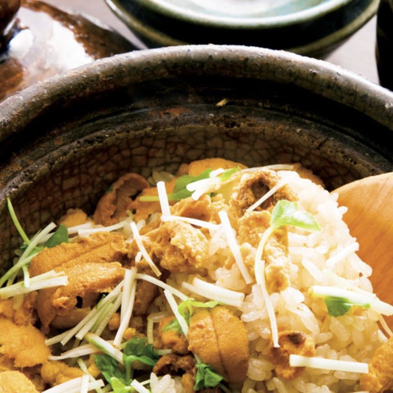 土鍋ご飯（うに・写真は2人前）(和の食 いがらし)