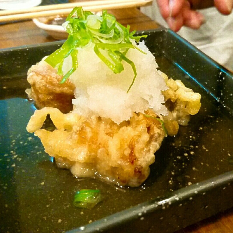 豚の角煮天ぷら 揚げ出し風(立ち呑み 座頭市)