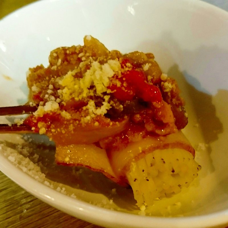 ミートパスタ串(串焼市場・江戸善 本店)