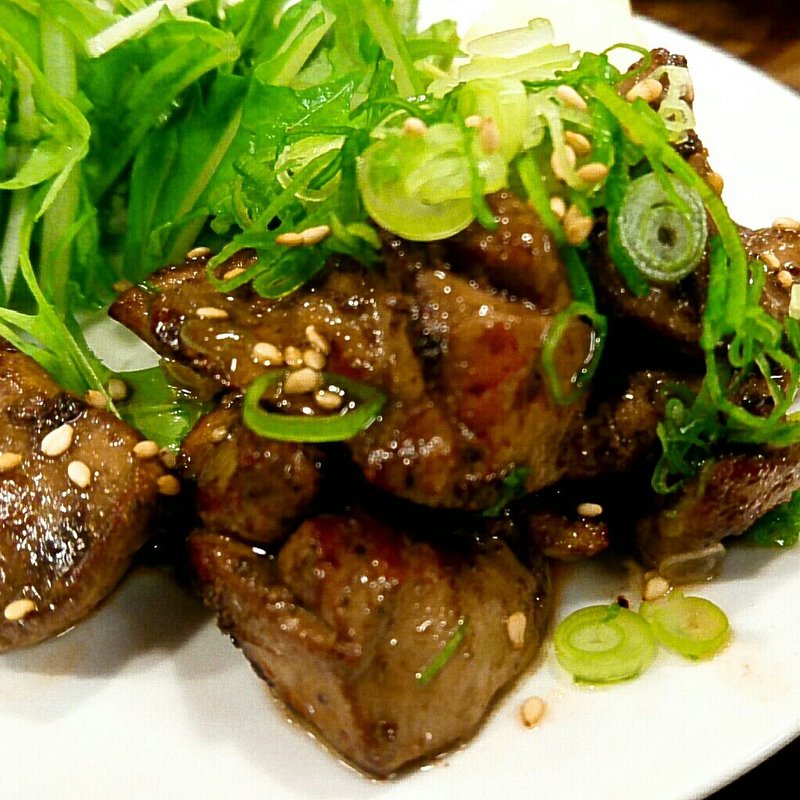 鶏肝醤油焼き(大衆酒場 ひらやま )