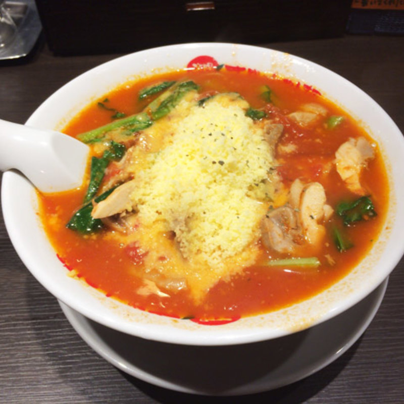 チーズラーメンセット(太陽のトマト麺 錦糸町本店)