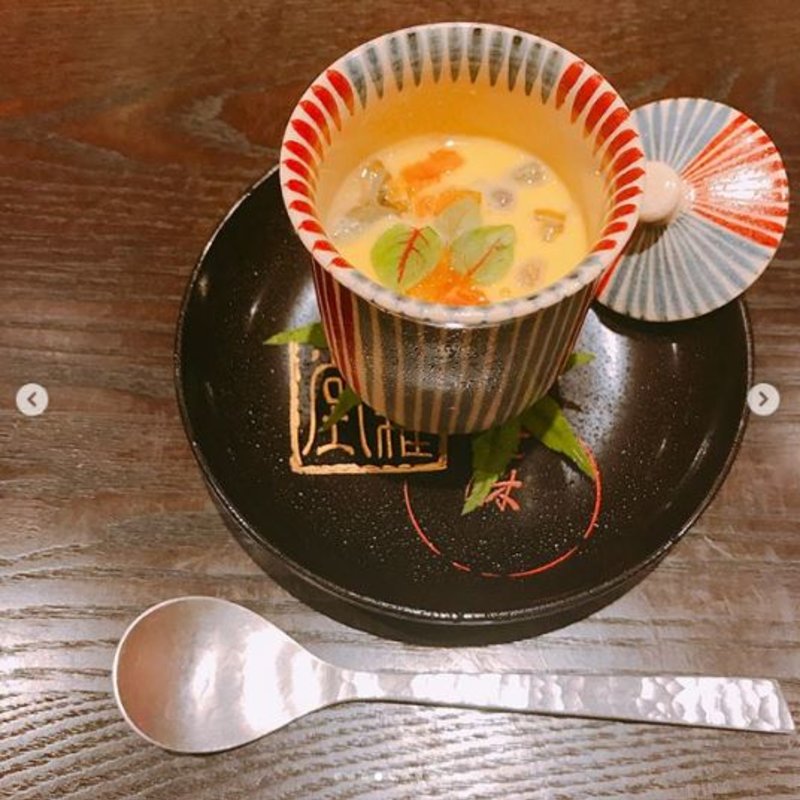 とうもろこしすり流しじゅん菜(祇園 きだ)