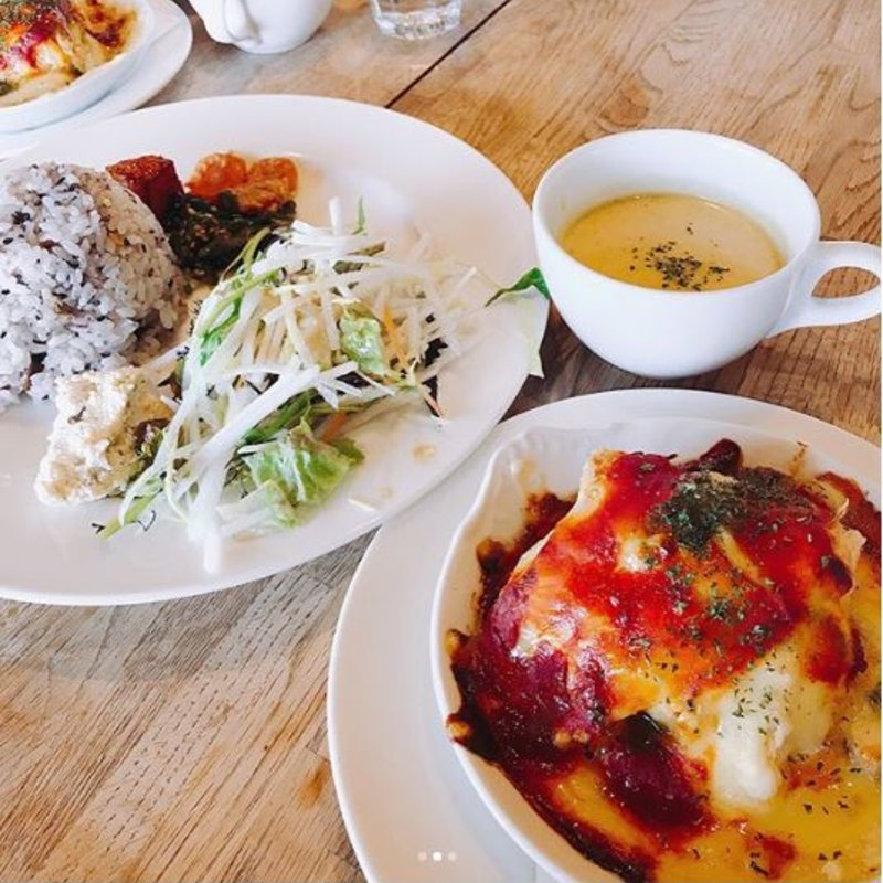油揚げのチーズ焼きプレート(カフェテリア結・紀伊國屋 )