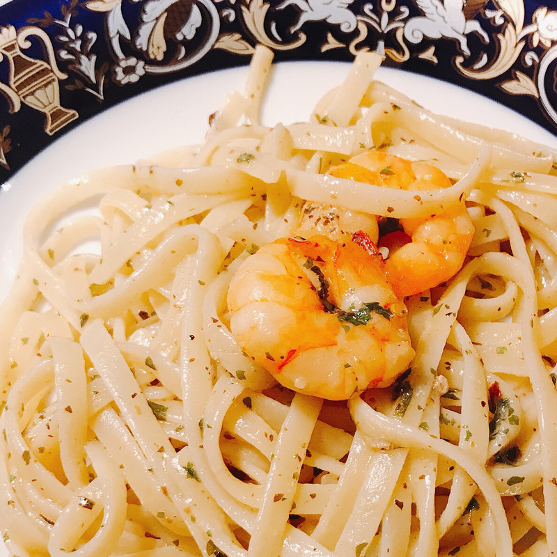 エビのリングイーネ(プライベートレストラン ベリッシモ)
