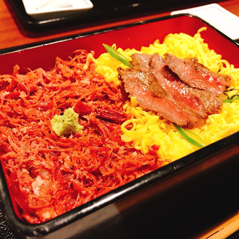 コンビーフ&ステーキ重(腰塚ハンバーグ&ステーキ 自由が丘正面口店)