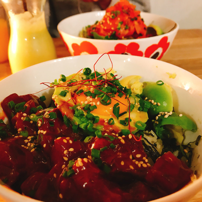 マグロユッケアボガド丼(マドッシュ！カフェ （madosh!cafe）)