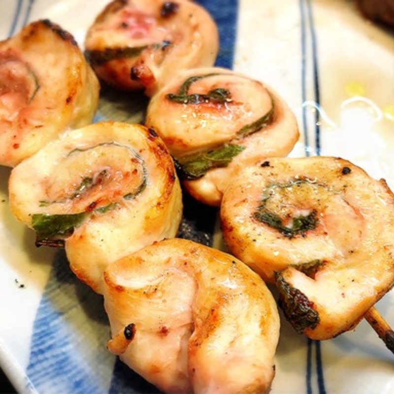 ササミの梅紫蘇巻き(鳥重)