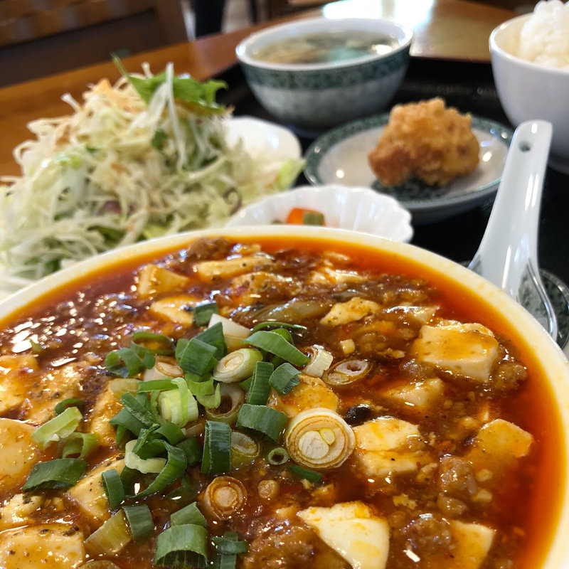大人気麻婆豆腐定食(四川料理 蘭梅)