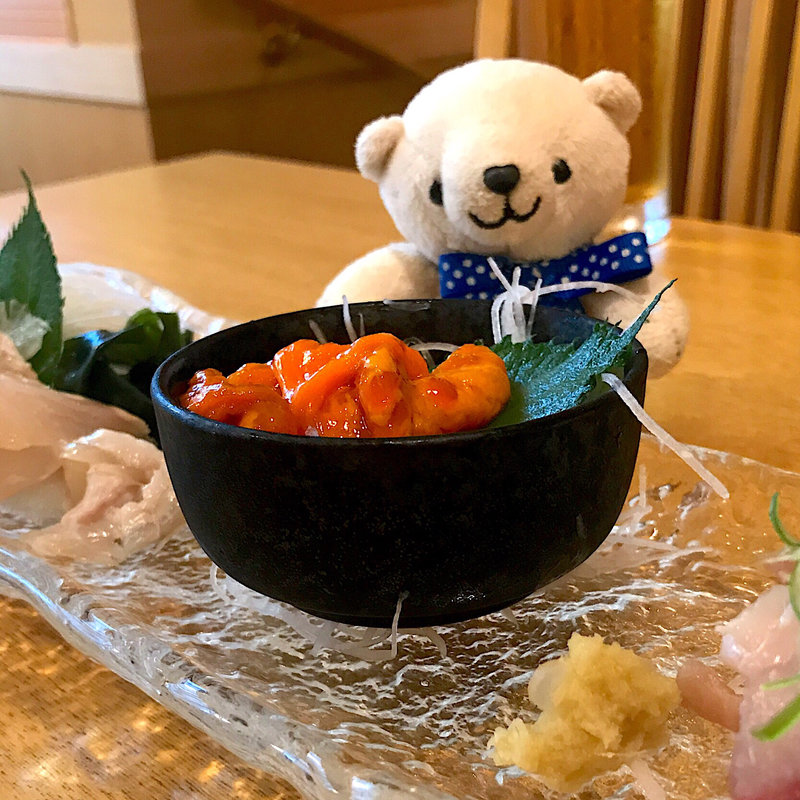 赤ホヤの刺身(町のすし家 四季花まる すすきの店)