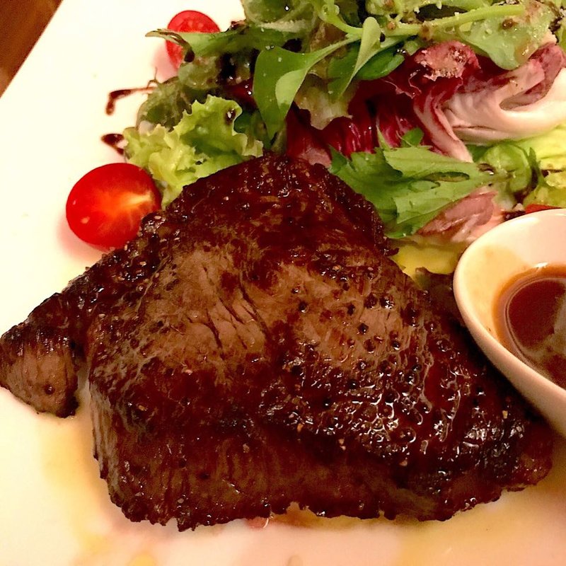 白老牛ランプステーキ(清水亭)