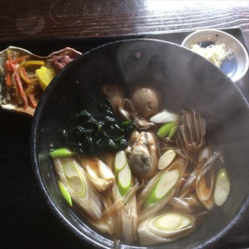 牡蠣南蛮そば(古民家のお蕎麦やさん 五月八日 （こみんかのおそばやさん ごがつようか）)