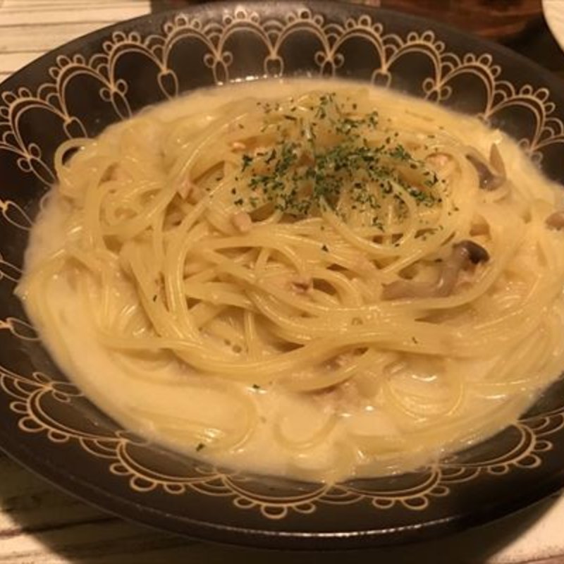 ツナホワイトクリームスパゲティ(ハレの日カフェ fleurs de cerisier （フルール・ド・スリジェ）)