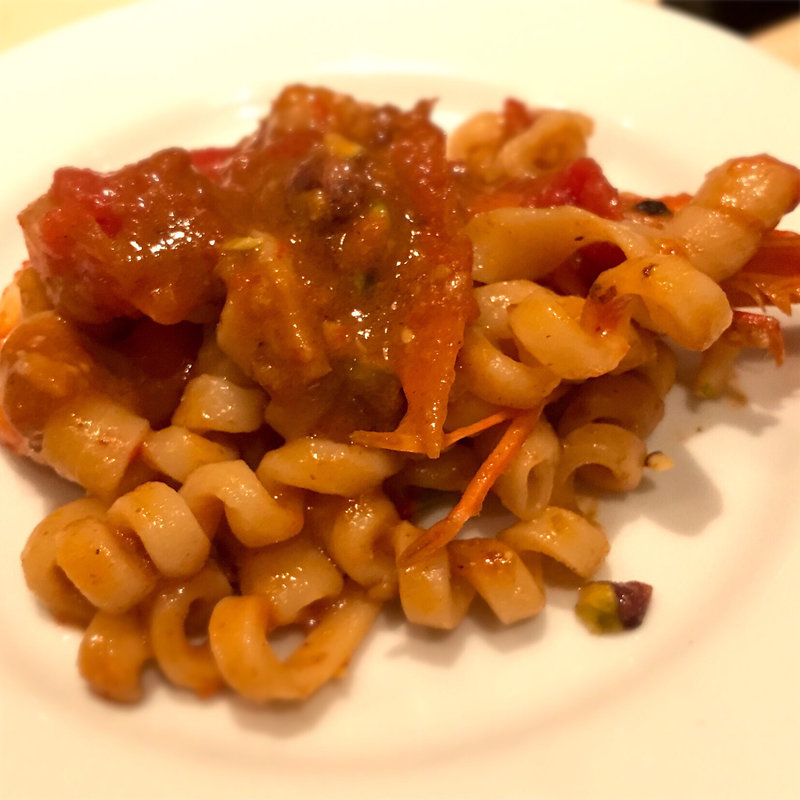 フリッジ 自家製パンチェッタと小エビのソース(カンティーナ シチリアーナ)