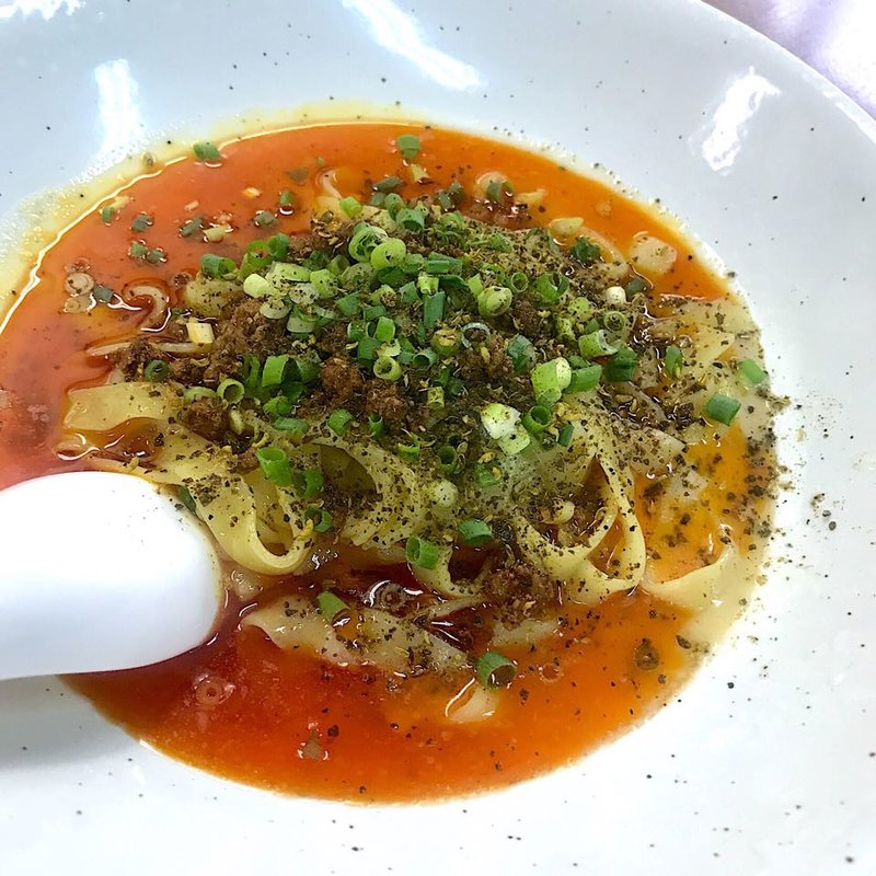 四川麻辣の汁なし担担麺(杏亭 （あんずてい）)