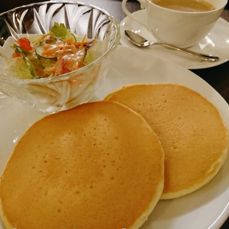 ホットケーキセット(エムズ珈琲)