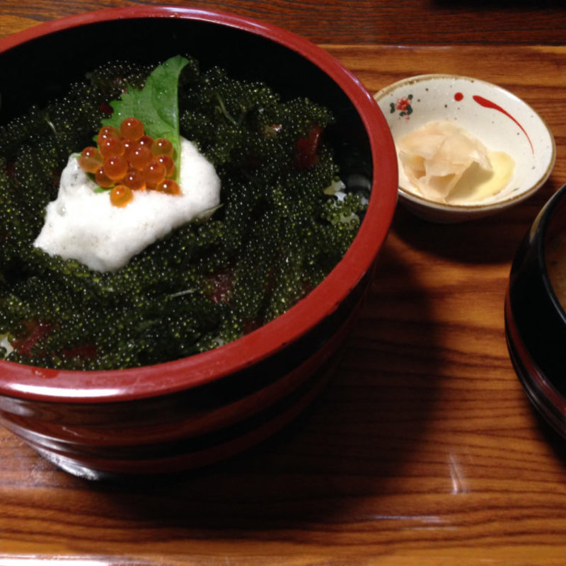 海ブドウ丼(まんぷく)
