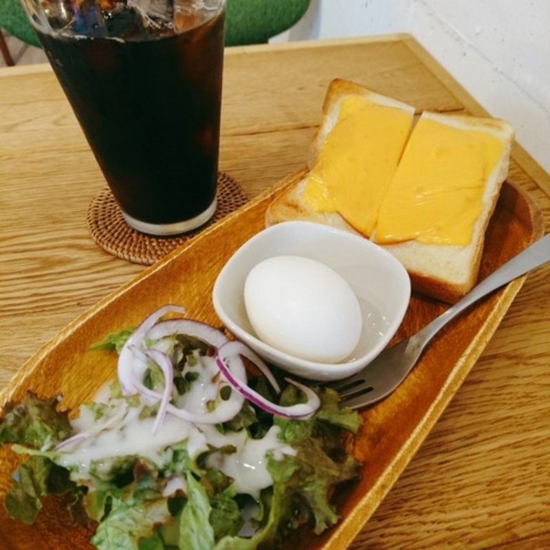 ハムチーズトーストセット(カフェサザンマーケット)