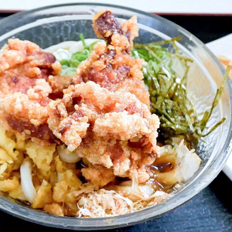唐揚げぶっかけ冷（ぶっかけ冷+唐揚げ）(いきいきうどん 坂出店 )