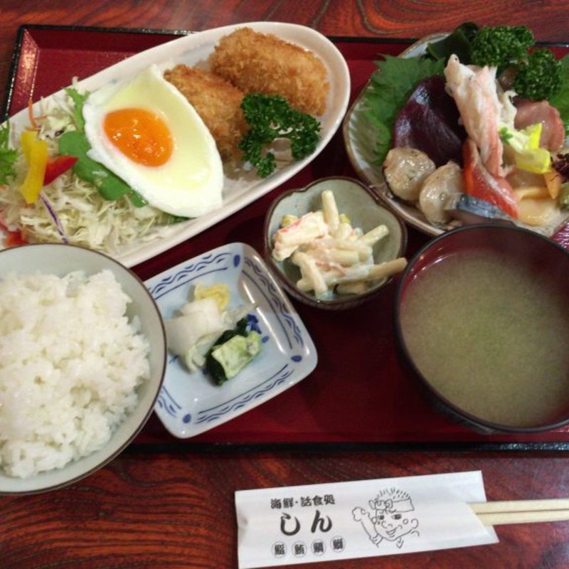 カニクリームコロッケ定食(話食処しん )