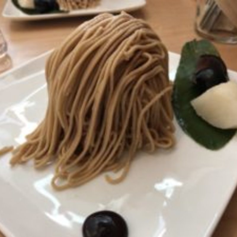 ドリンク付きモンブランセット(栗の木テラス 小布施店 （クリノキテラス）)