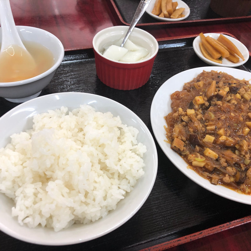 日替わりランチ麻婆春雨(神龍飯店)
