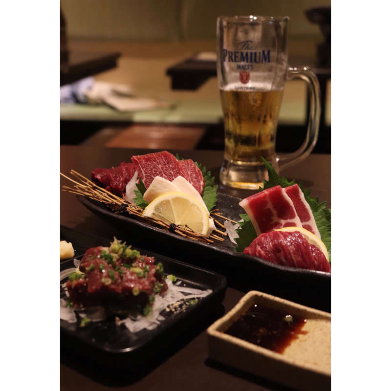 馬刺し5種盛り合わせ(一人前)(熊本馬肉横丁 )