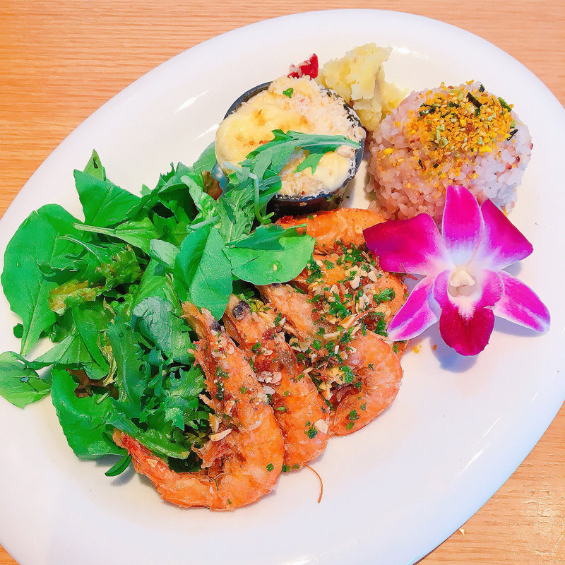 ガーリックシュリンププレート(ALOHA TABLE あべのハルカスダイニング)