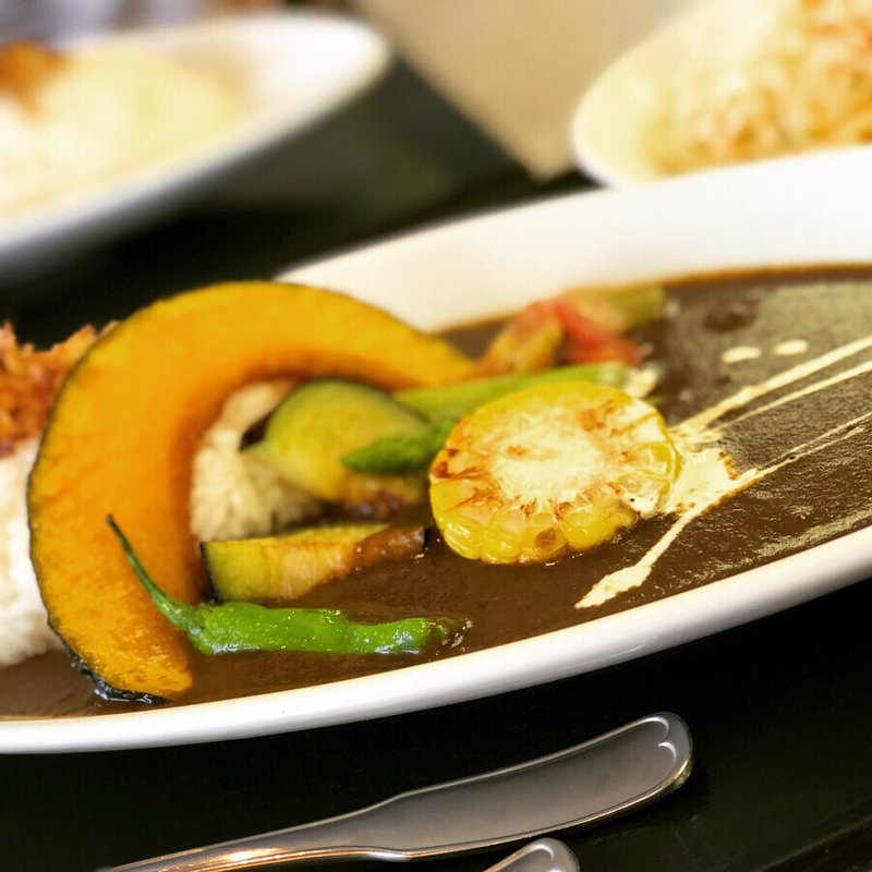 夏野菜の肥前有明海苔カレー(金立サービスエリア（上り線）レストラン )