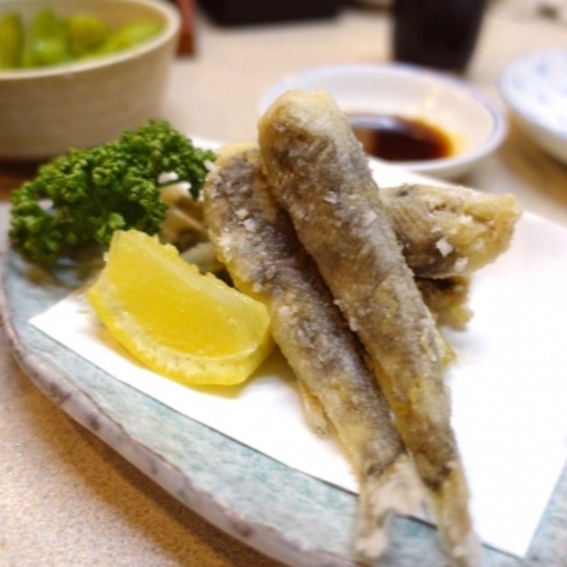 めひかり唐揚げ(名古屋の立ち呑み 大安)