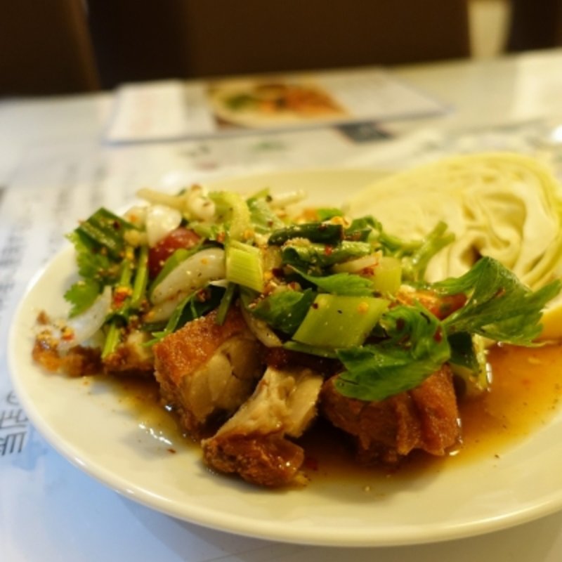 ヤムガイセップ(Thai kitchen Chaba)