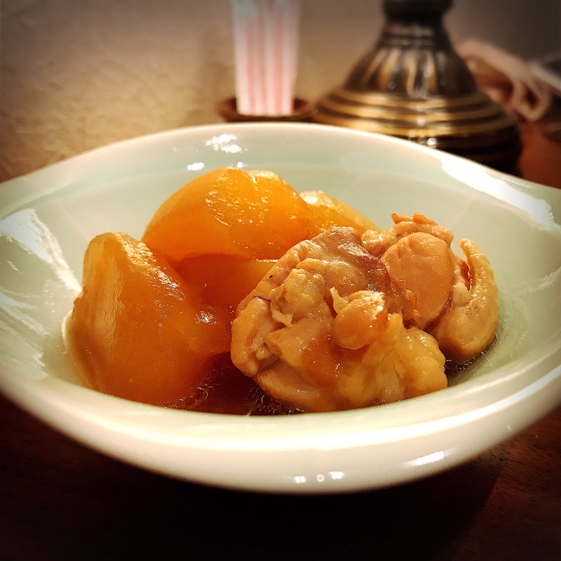 ゆうがおと鶏肉の煮物(SHIRU)