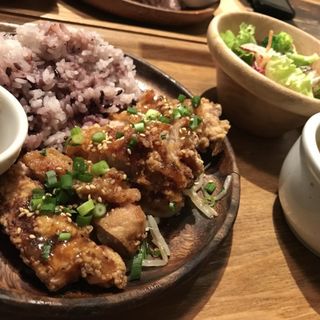 Salt Sauce Chicken Tatsuta（塩ダレチキンタツタ定食）(ABC canteen ルミネエスト新宿店)