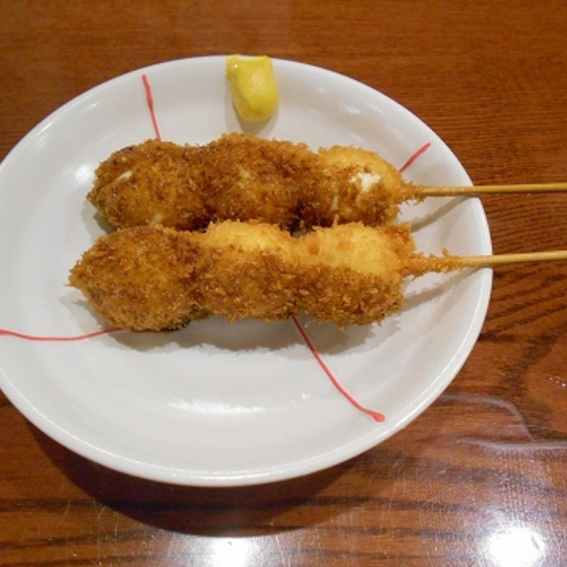 ウズラフライ串(春田屋)