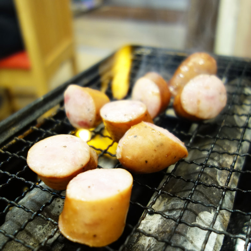 極太ソーセージ(磯丸水産 中洲川端店)