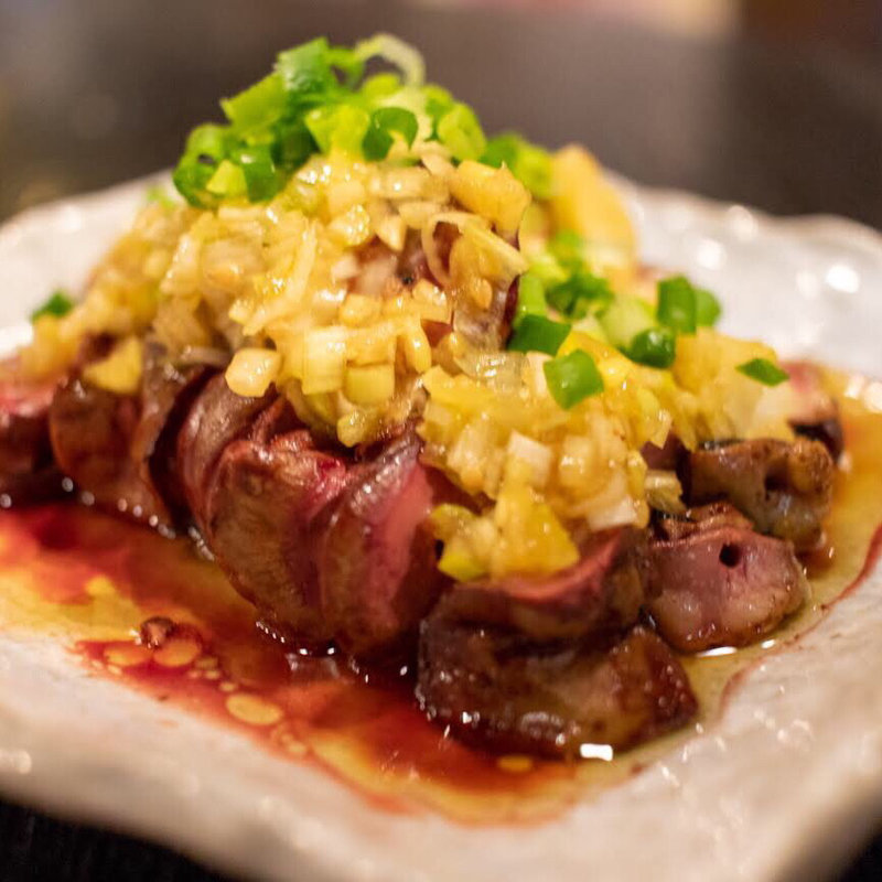 ねぎばかレバー(俺の居酒屋 三蔵 市ヶ谷店 )