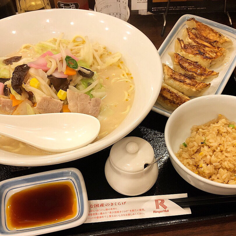 ちゃんぽんがっつりセット(リンガーハット 国立府中インター店)