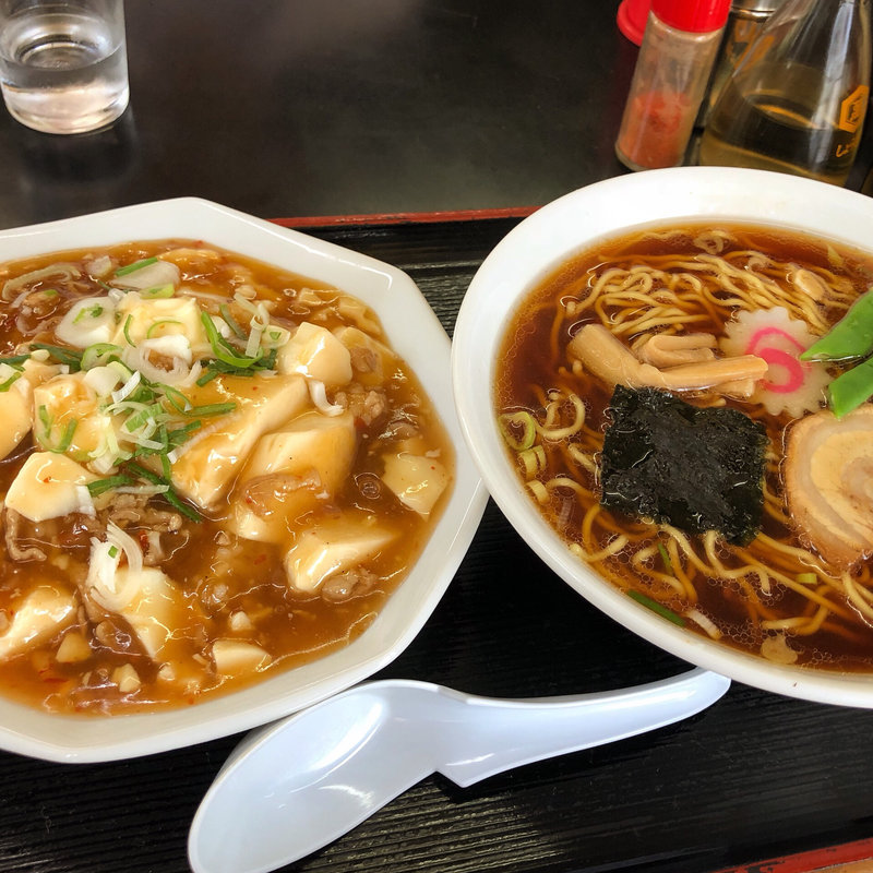 麻婆豆腐セット(三ッ木屋食堂)