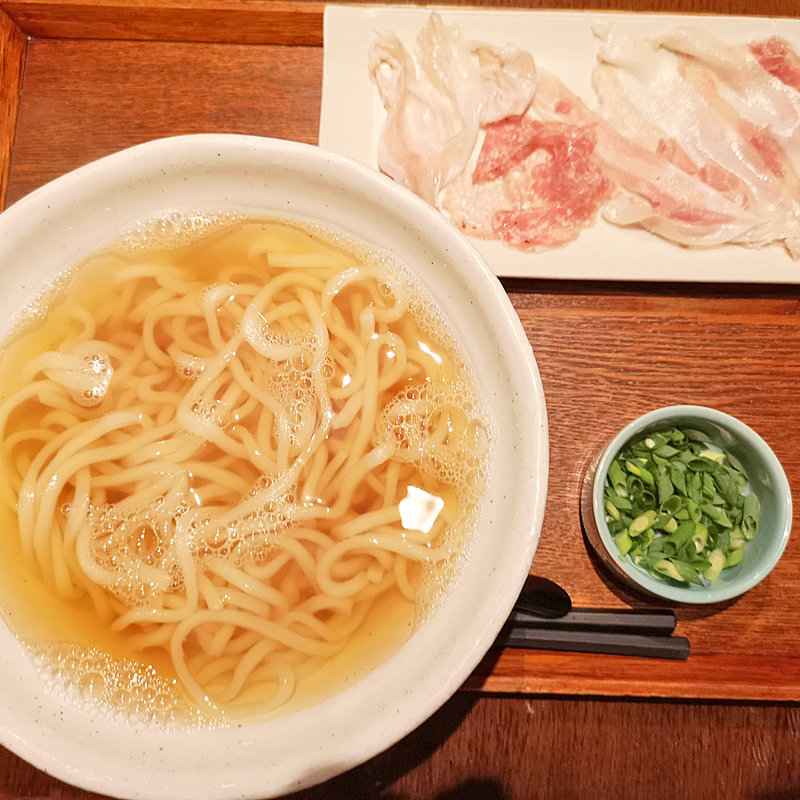 生ハムうどん 3種全部盛り(UDON BUZEN 麻布十番店)