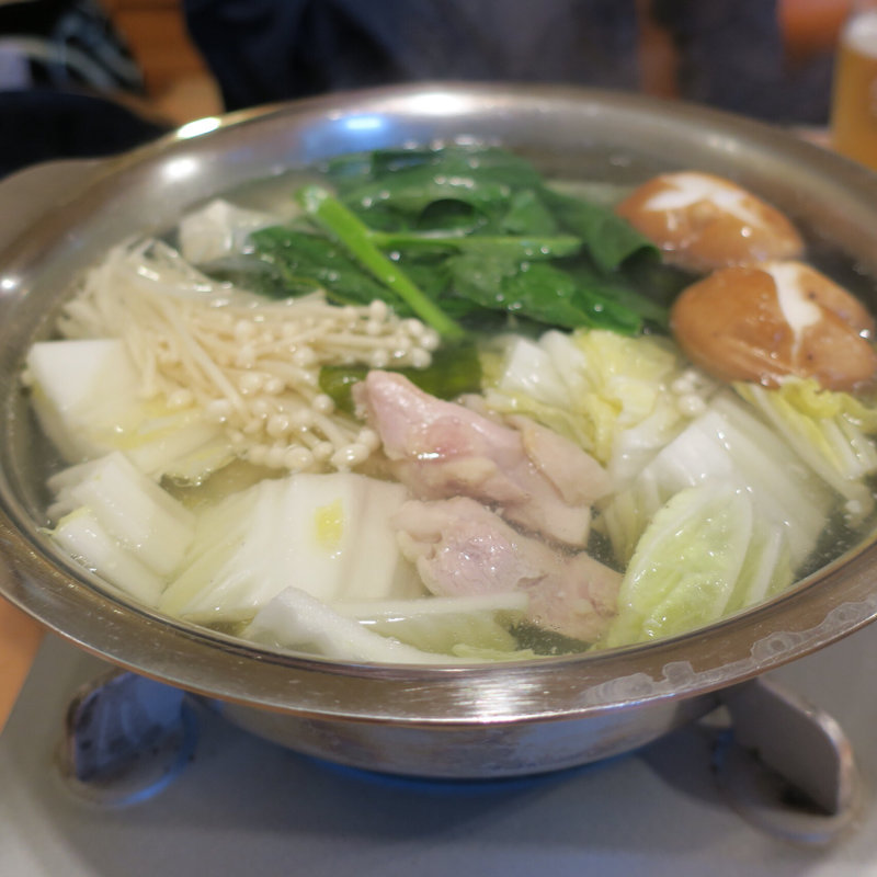 とり水炊き鍋(ちゃんこ鍋井原)