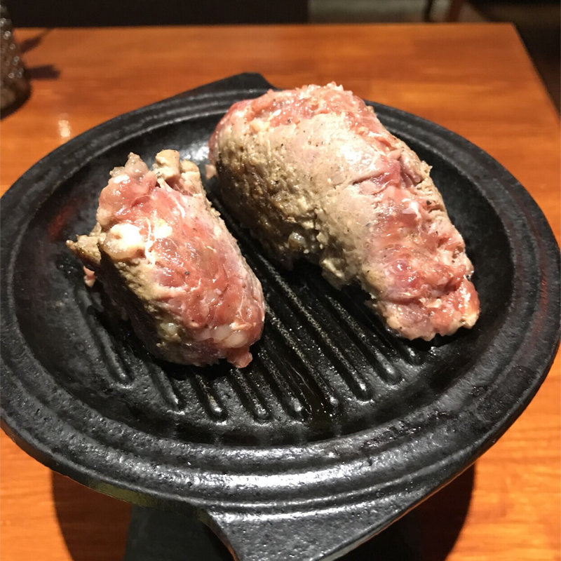 店内ミンチビーフ100(和牛入り)の手ごねハンバーグ(ブッチャーズ☆グリル 関内店 )