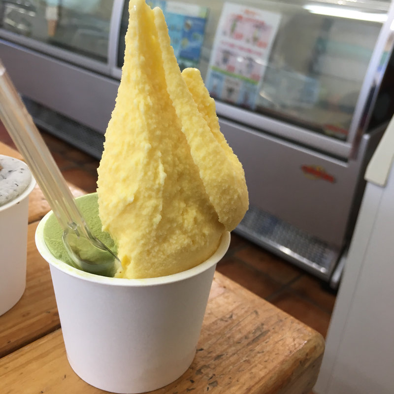 ダブルカップ(マンゴー&抹茶)(横濱アイス工房)