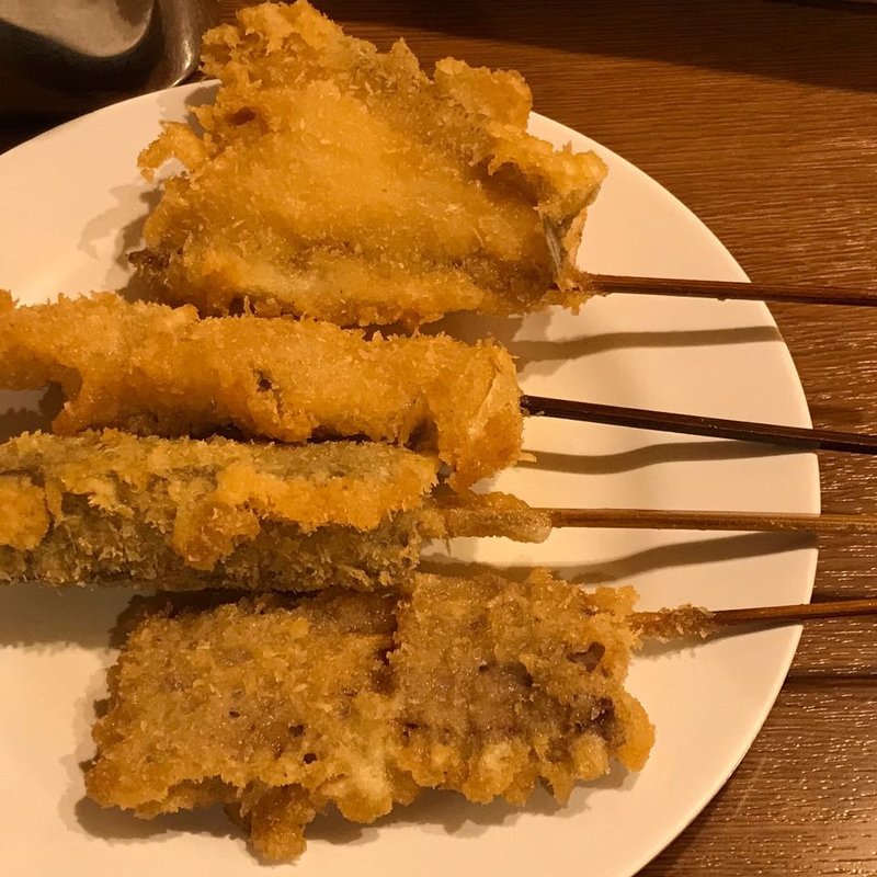 牛かつ・豚かつ・こんにゃく・きす(鳥の巣 大阪NAMBAなんなん店 )