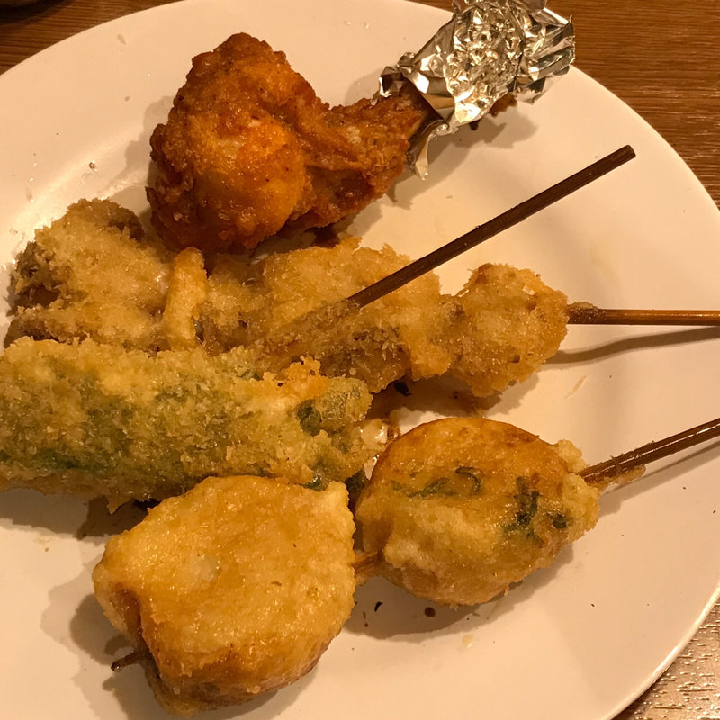 チーズ・若鶏・いいだこ・揚げたこ焼き(鳥の巣 大阪NAMBAなんなん店 )