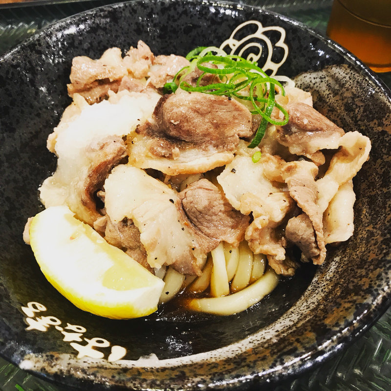 塩豚おろしぶっかけ 小(はなまるうどん 千住ミルディス店)