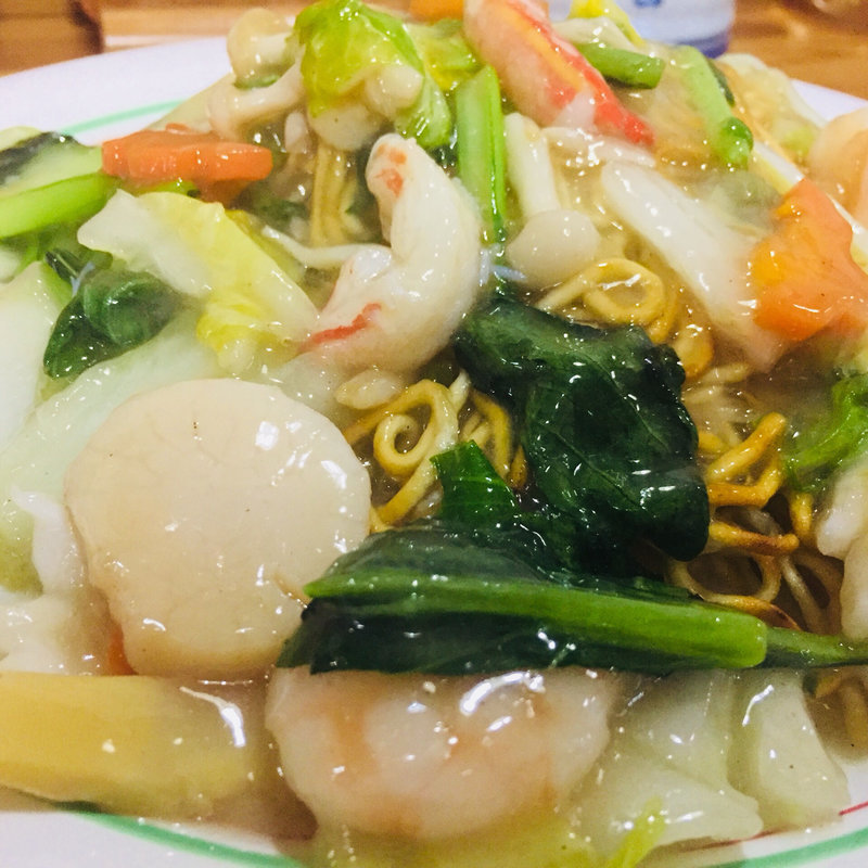 海鮮あんかけ焼そば(中国料理 なすの華 （チュウゴクリョウリ ナスノハナ）)