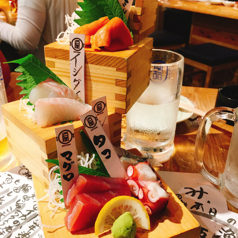 漁港直送五種盛(魚の上よし 京橋店 （うえよし）)